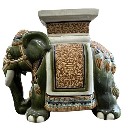 Lot 166 - A vintage ceramic elephant plant stand, 41cm...