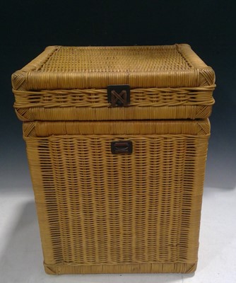 Lot 179 - A Cane Basket. The Basket is 60cm, tall by...