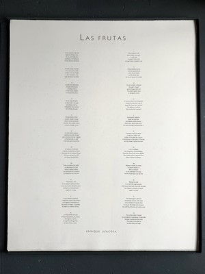 Lot 1039 - Adam Lowe (British, b.1959) LAS FRUTAS...