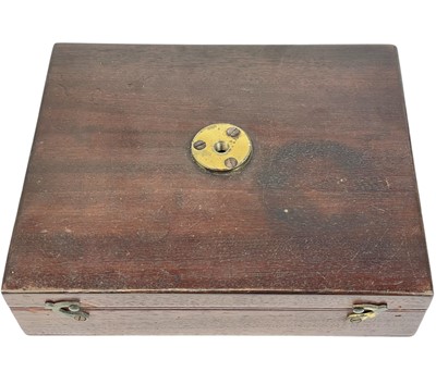 Lot 232 - A Cary, London brass pocket or travelling compound microscope.