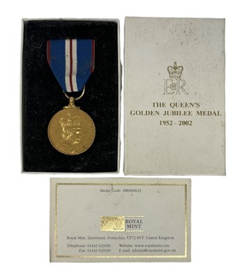 Lot 230 - A Royal Mint Elizabeth II Golden Jubilee medal,...