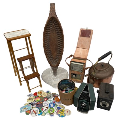 Lot 216 - An Eclectic mix including a Student workpiece,...