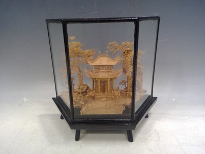 Lot 219 - A Chinese, Bamboo Carving. The Case measures...