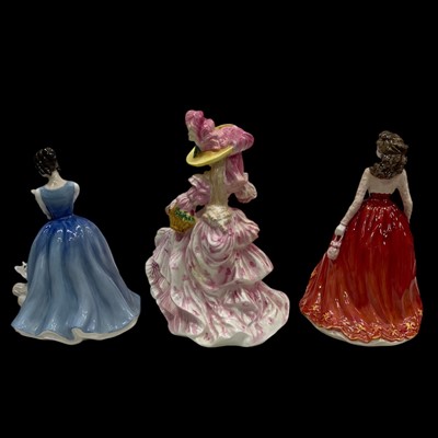 Lot 227 - Royal Doulton Figures including Camellias,...