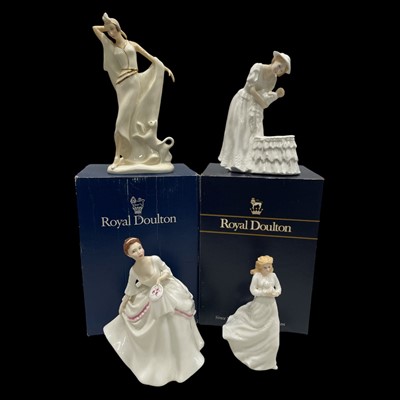 Lot 232 - Royal Doulton Figures include Carol, Loving...