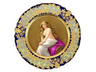 Lot 480 - A 'Vienna' porcelain plate titled Solitude.