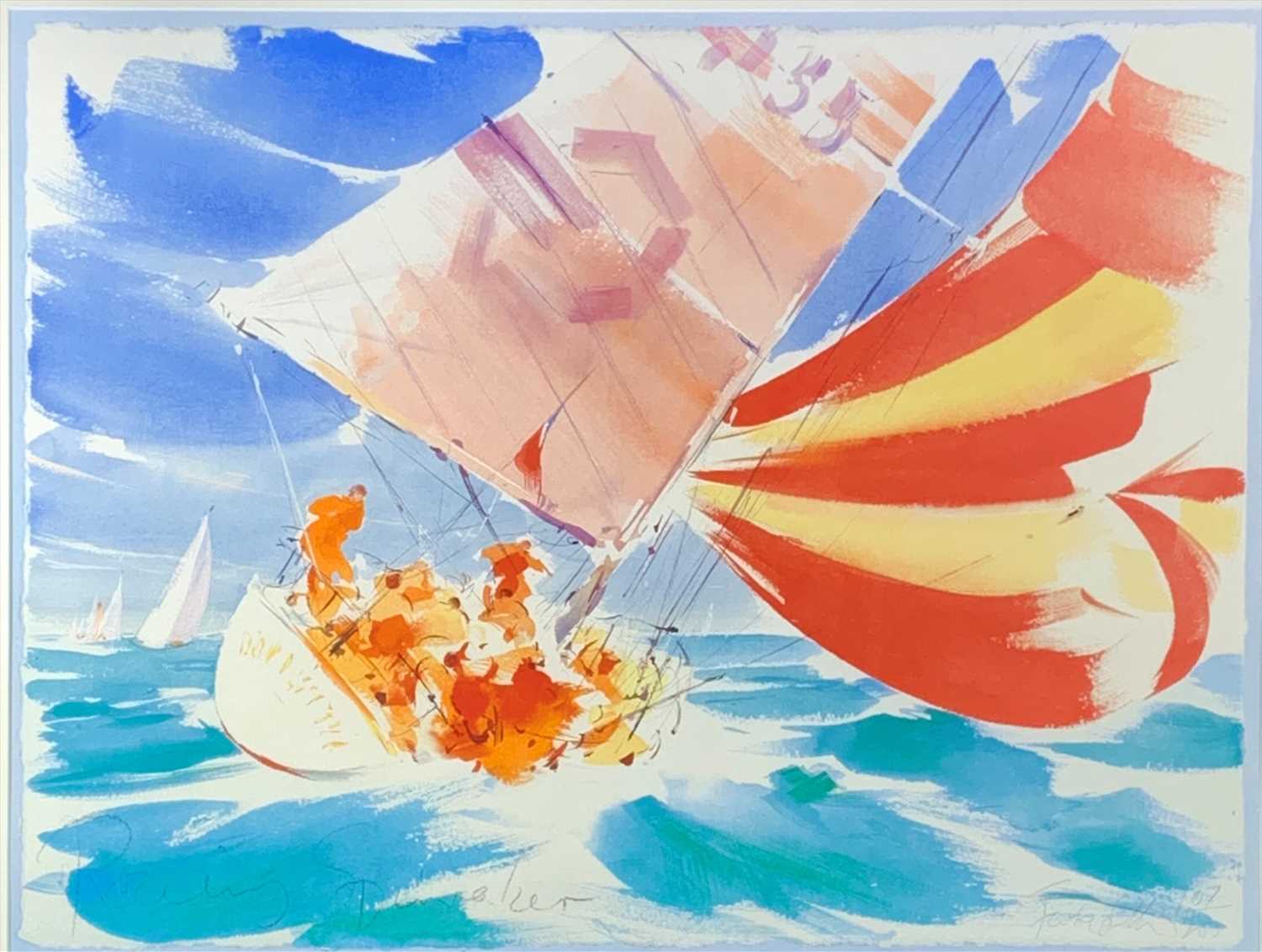 Lot 1191 - Jake SUTTON (1947) Racing Spinnaker
