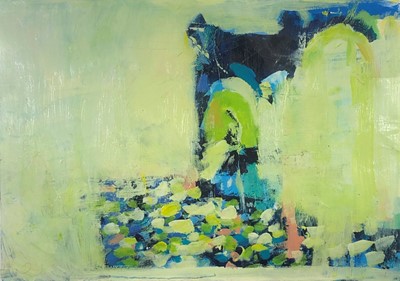 Lot 74 - Paul WADSWORTH (b.1964) Abstract Oil on card...