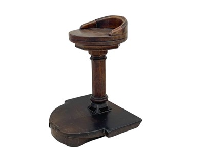 Lot 1110 - A Flemish oak Cleric's stool.