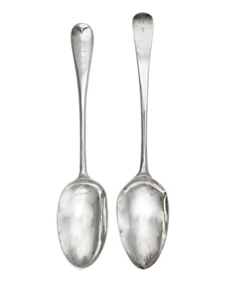 Lot 80 - A George III silver table spoon by Hester Bateman.