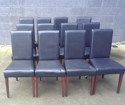 Lot 64 - Twelve, High Back Dining Chairs. The Chairs...