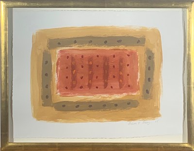 Lot 72 - Breon O'CASEY (1928-2011) Red Surrounded...