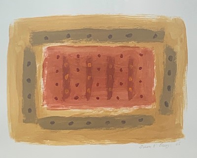 Lot 72 - Breon O'CASEY (1928-2011) Red Surrounded...