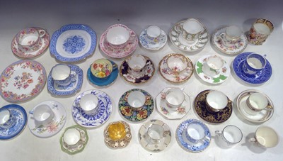 Lot 27 - Early, English Coffee Cans, Cups and Saucers....