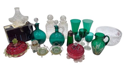 Lot 92 - Victorian and later glassware, and a Stuart...