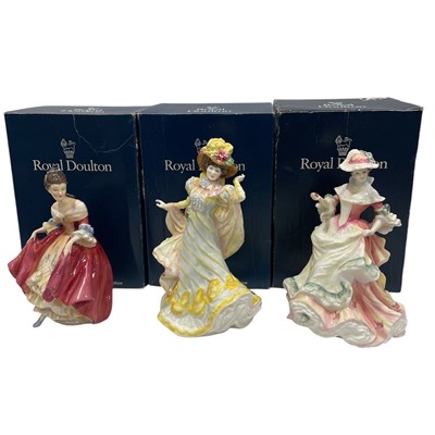 Lot 42 - Three Royal Doulton boxed Figures. Southern...