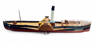 Lot 181 - A Scratch built model paddle steamer 'Waterlilly'.