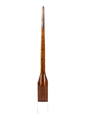 Lot 30 - A laminated ash and mahogany yacht tiller.