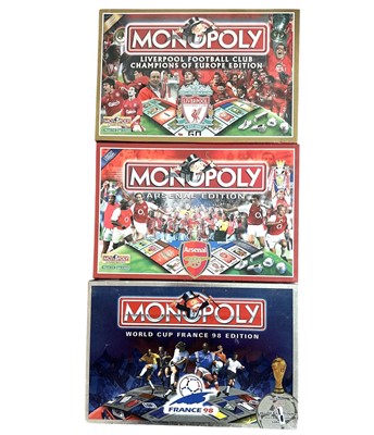 Lot 22 - Three limited edition Monopoly games Liverpool...