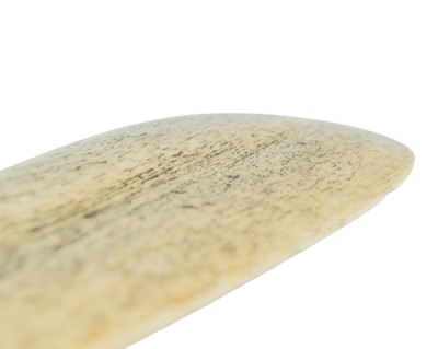 Lot 45 - A Maori bone hand club 'Patu Paraoa'.