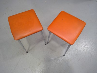 Lot 28 - Two Stools. The Stools are 44cm tall by 28cm...