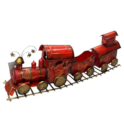 Lot 3 - Santa's Express Metal Train is on track. 22 x...