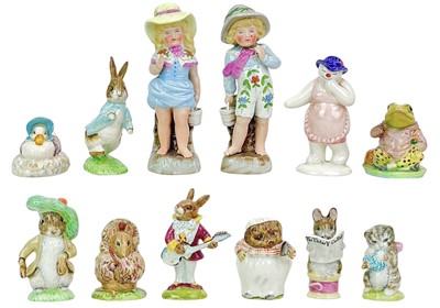 Lot 186 - Eight assorted Beswick and Royal Albert Beatrix Potter figures.