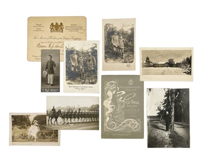 Lot 101 - A German crystal glass inkwell with a silver hinged lid by Wilhelm Binder.