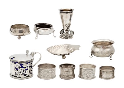 Lot 139 - A selection of hallmarked silver items.