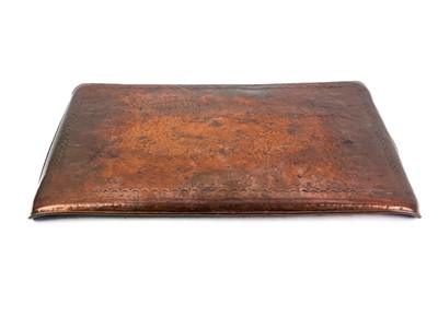 Lot 27 - Two Newlyn copper rectangular trays