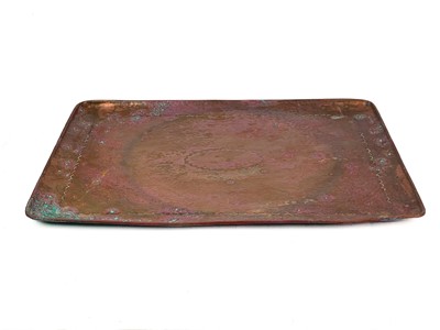 Lot 27 - Two Newlyn copper rectangular trays