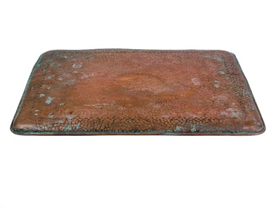 Lot 27 - Two Newlyn copper rectangular trays