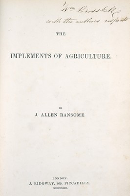 Lot 193 - (Signed and inscribed) J. Allen Ransome