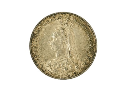 Lot 35 - A Victoria 1888 small jubilee head shilling.