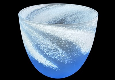 Lot 256 - Malcolm Sutcliffe (1954) A studio glass bowl.