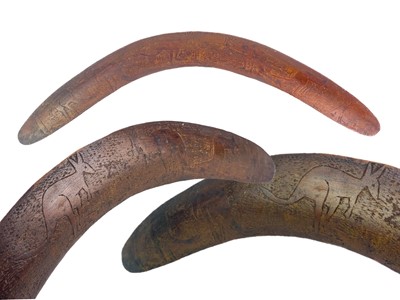 Lot 48 - An aboriginal hardwood boomerang.