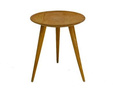 Lot 266 - A mid century circular beech coffee or occasional table.