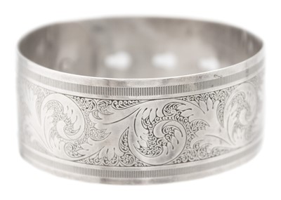 Lot 69 - A Charles Horner silver adjustable buckle bangle.