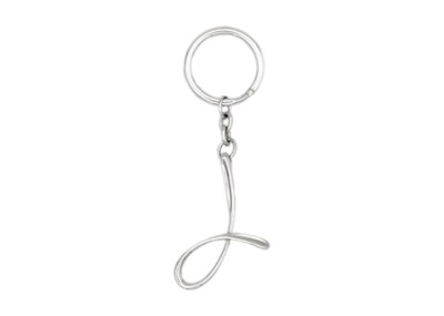 Lot 188 - A Tiffany & Co Elsa Peretti silver letter 'J' keyring.