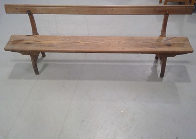 Lot 4 - A Large Pine Bench. The Bench is 229cm long by...