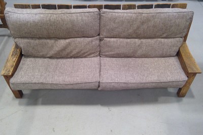 Lot 5 - A Reclaimed Wooden Sofa. The Timbers were...