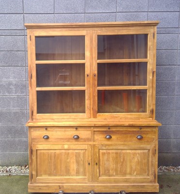 Lot 8 - A Substantial, Glazed Hardwood Dresser. The...