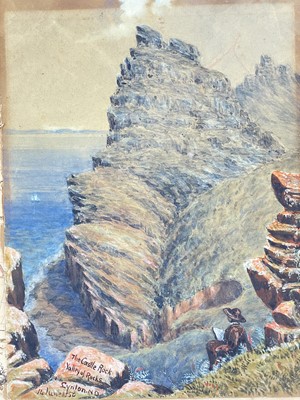 Lot 180 - Victorian scrapbook and watercolours