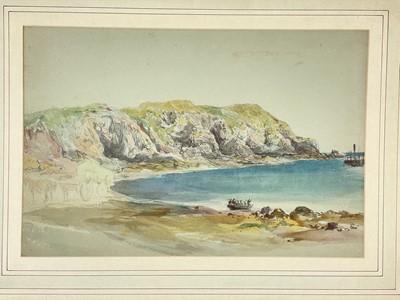 Lot 180 - Victorian scrapbook and watercolours