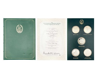 Lot 118 - A J. Pinches silver proof part set 'The Mountbatten Medallic History of Great Britain and the Sea'.