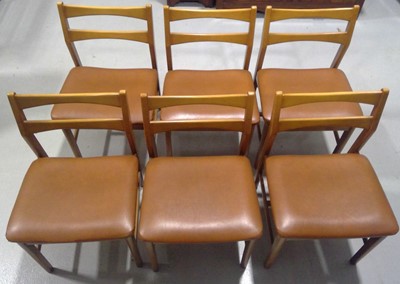 Lot 12 - Six, Mid-century William Lawrence Chairs, in...