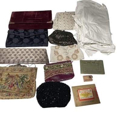 Lot 45 - A selection of vintage handbags, bloomers etc.