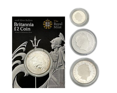 Lot 64 - A selection of four Royal Mint silver proof coins.