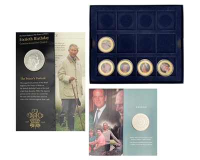 Lot 117 - A Westminster Mint five-piece portrait Diamond Jubilee portrait part set.