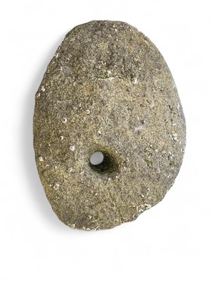 Lot 163 - An Historic granite stone fishing weight.